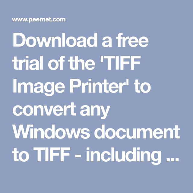 tiff printer free download